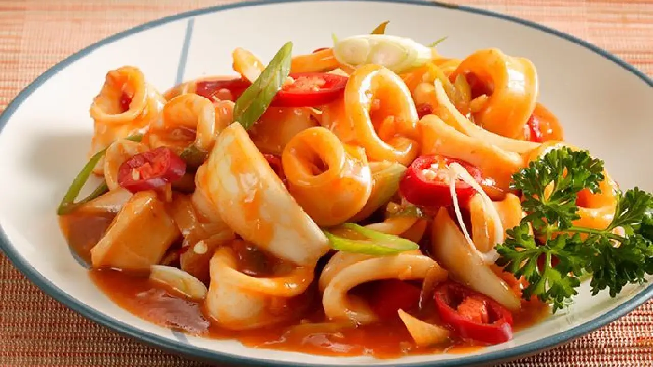 Resep Cumi saus padang
