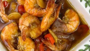 Resep Udang saus tiram